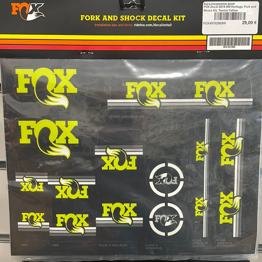 Fox Aufkleber-Set Heritage Gelb