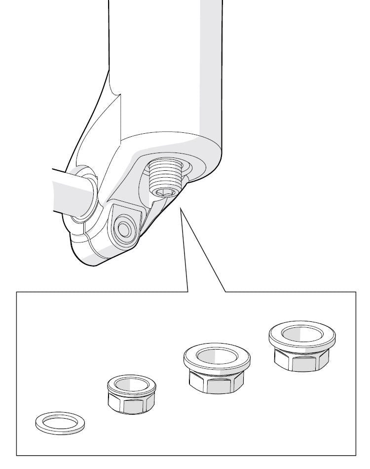 Öhlins Spare part kit foot nuts