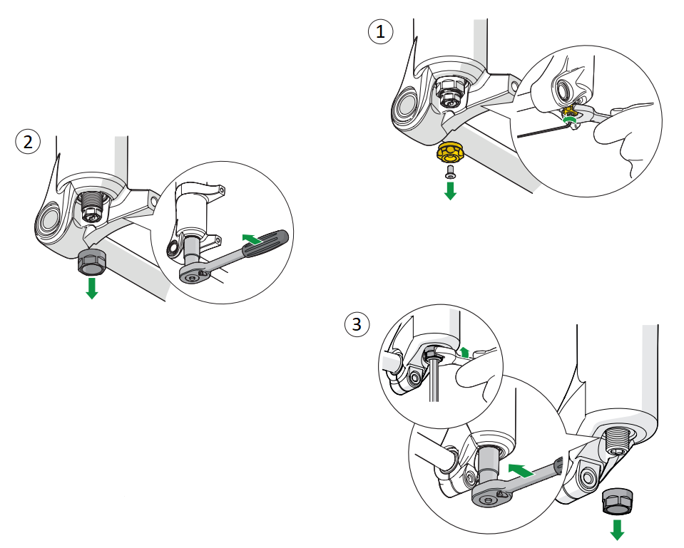 Öhlins Spare part kit foot nuts