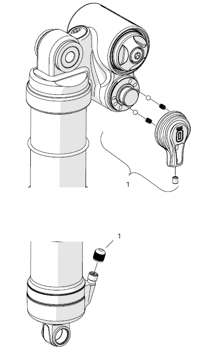 Öhlins TTXAir m.2 knob kit