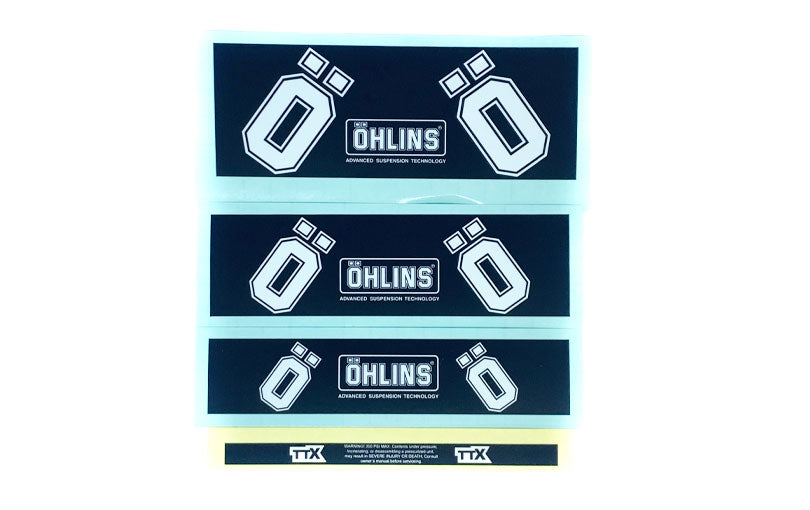 Öhlins TTX1 Air Sticker Kit Weiß