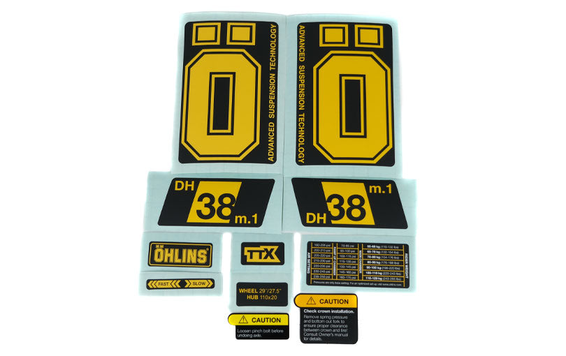 Öhlins DH38 m.1 Sticker Kit