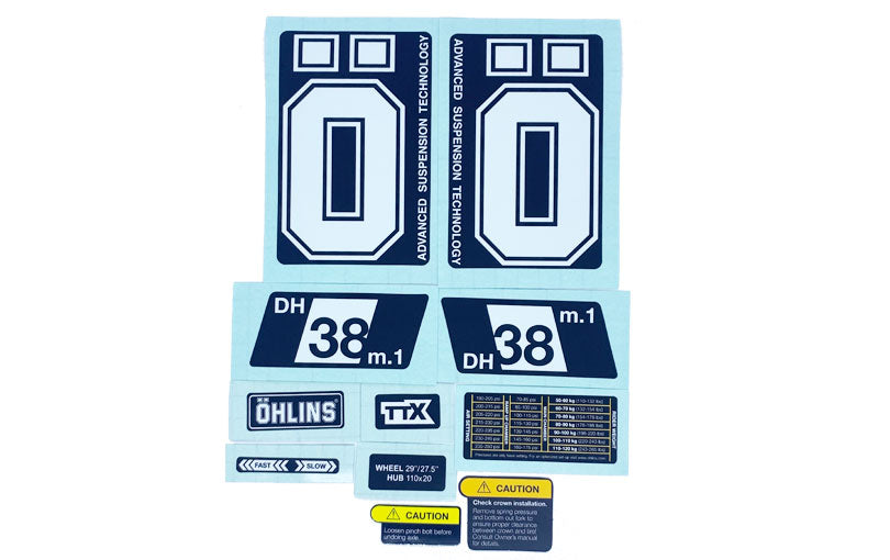Öhlins DH38 m.1 Sticker Kit