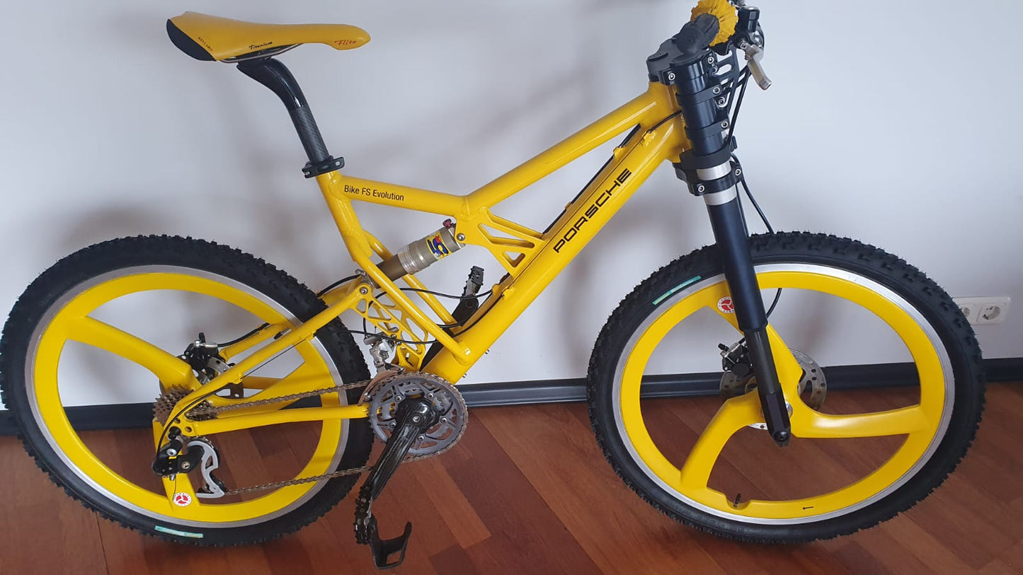 Porsche FS Evolution 90er | Sachs Schaltung | Sammlerstück in fabrikneuem, ungebrauchtem Zustand