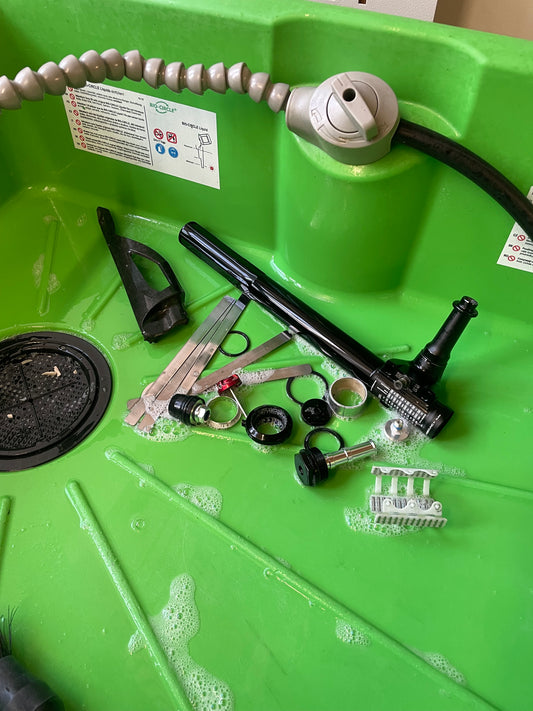 Wartung der Cannondale Lefty Ocho/Oliver-Federgabel mit Nadellager-Service