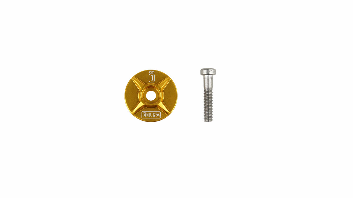 Öhlins Factory Racing Top Cap / Ahead-Kappe Gold